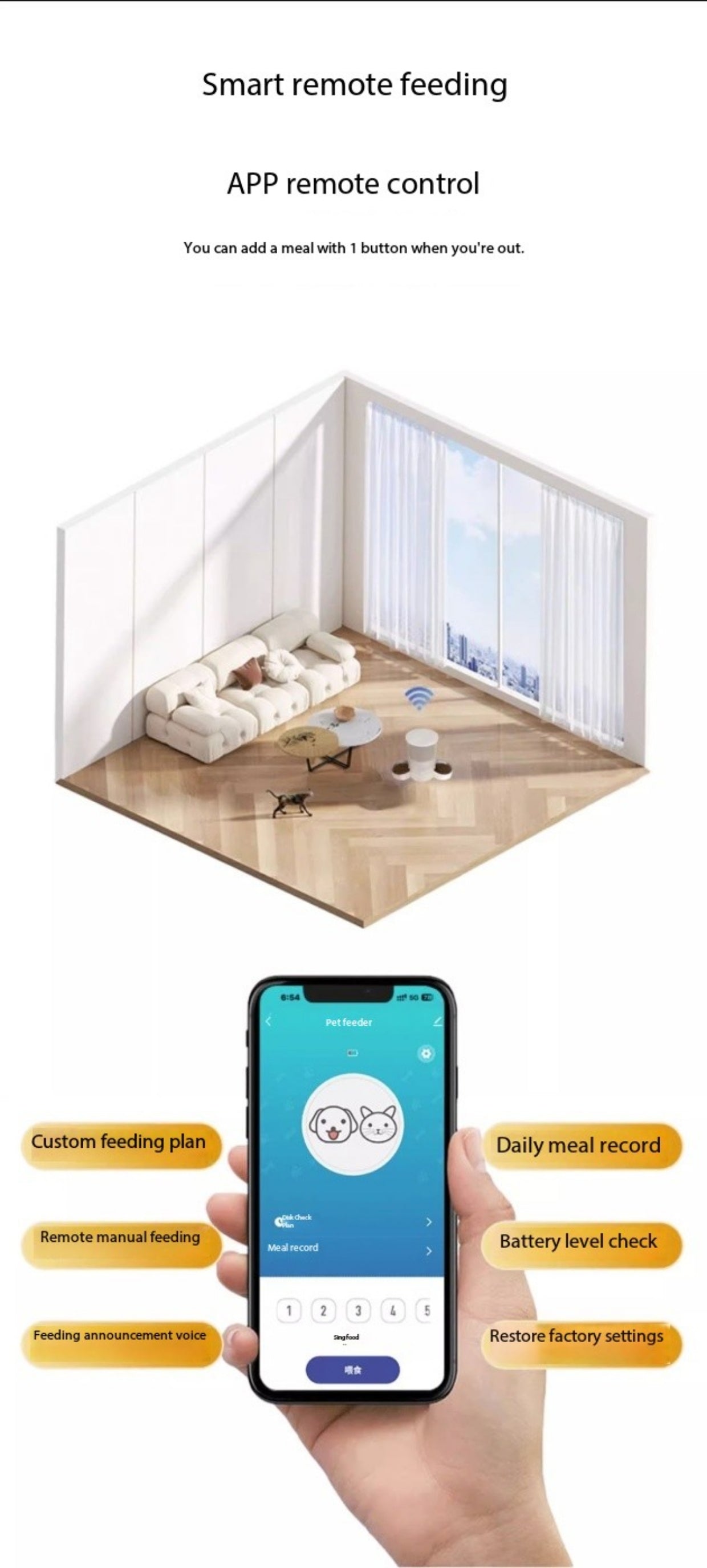 Purrtechpet Automatic Pet Feeder Two Bowl