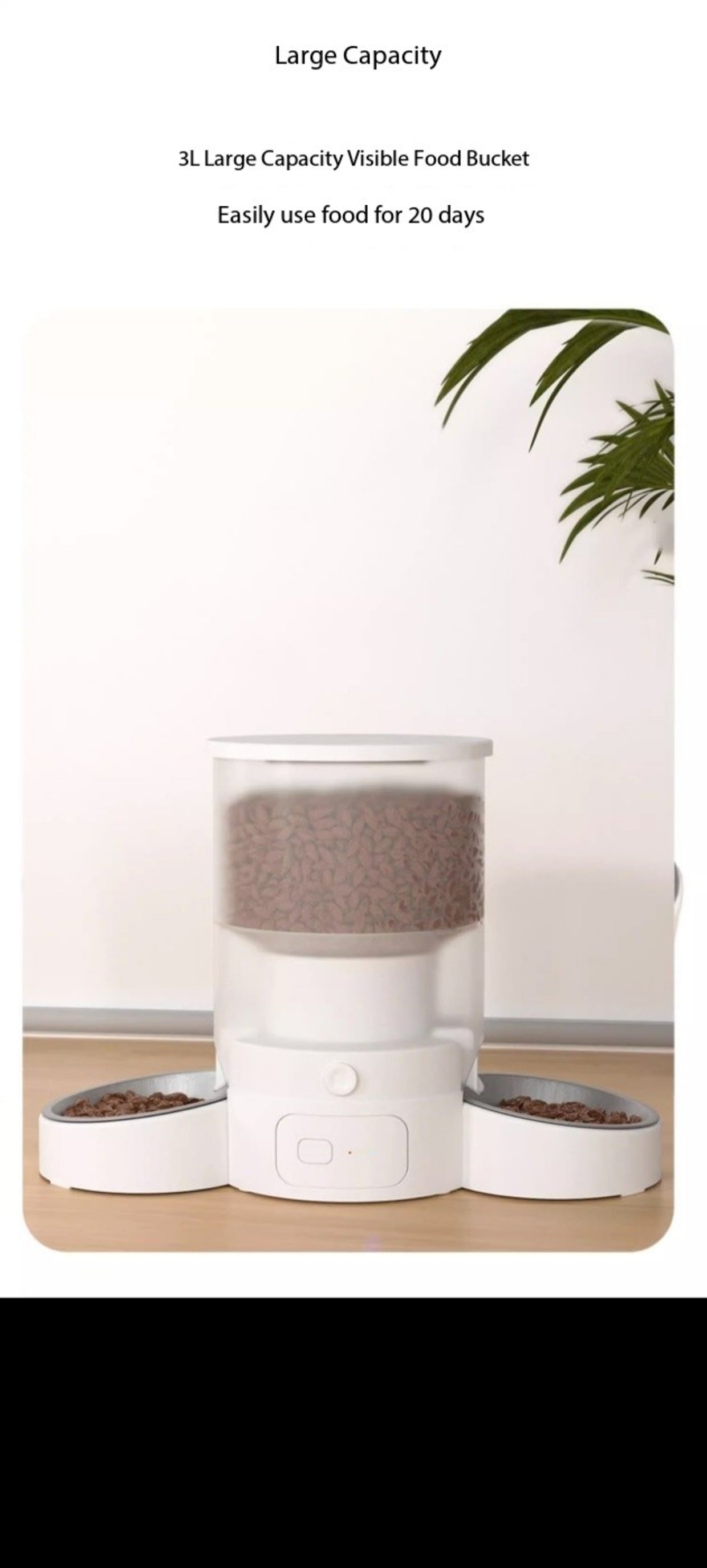 Purrtechpet Automatic Pet Feeder Two Bowl