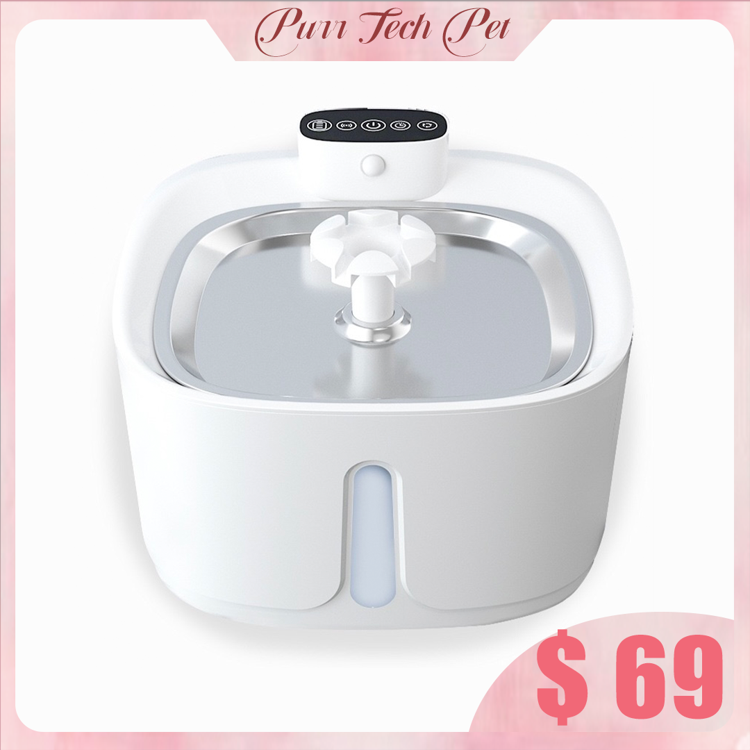 Purrtechpet Pet Cats and Dogs Automatic Water Feeder