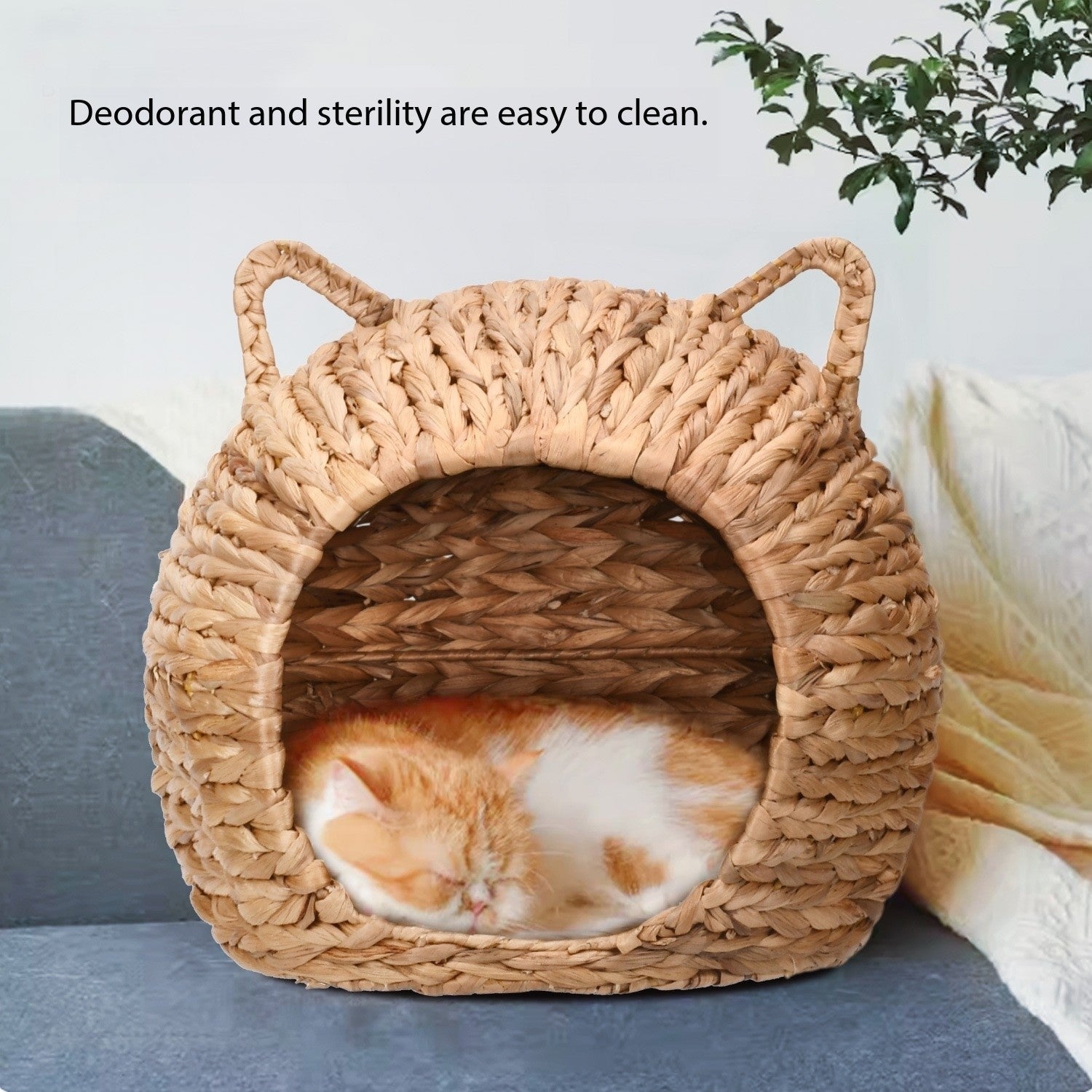 Purrtechpet Handmade Natural Cat Bed