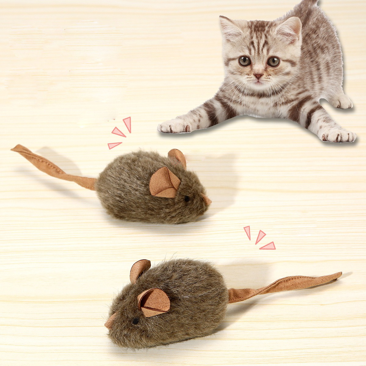 Purrtechpet Pet Cats and Dogs Pet Toys Screaming Mouse