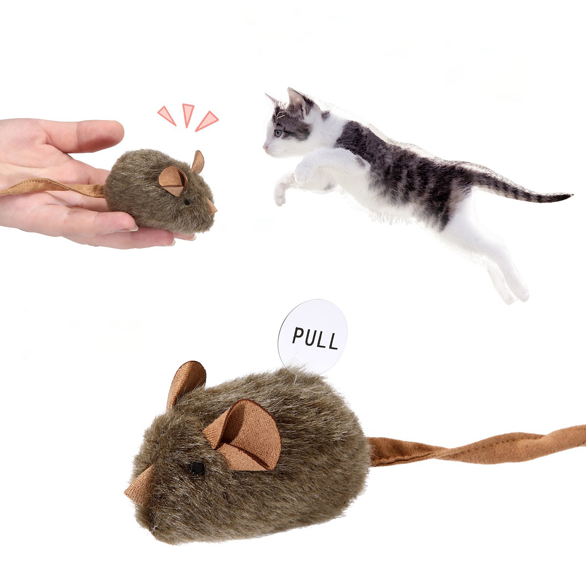 Purrtechpet Pet Cats and Dogs Pet Toys Screaming Mouse