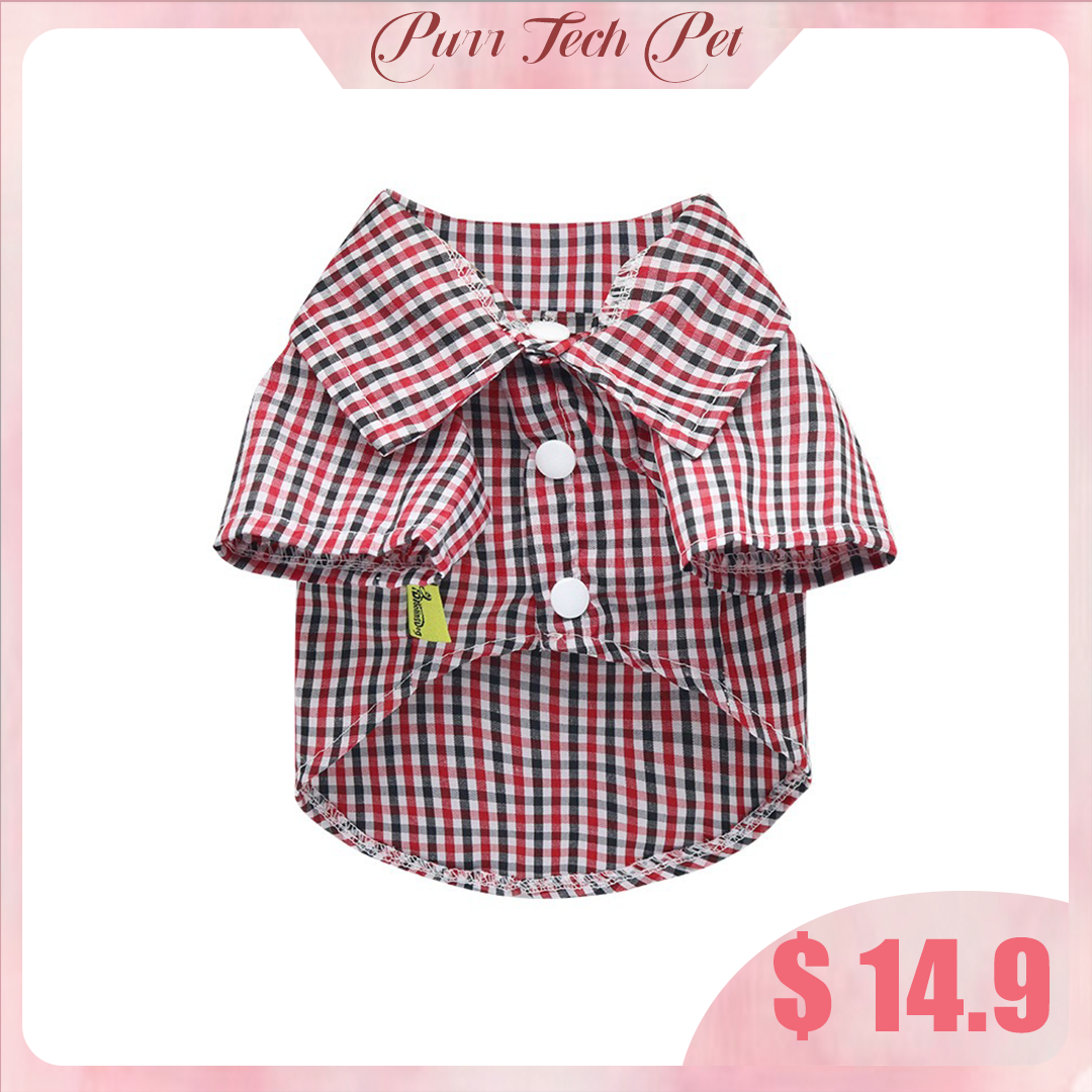Purrtechpet Pet Cats and Dogs Polo Shirt Clothes
