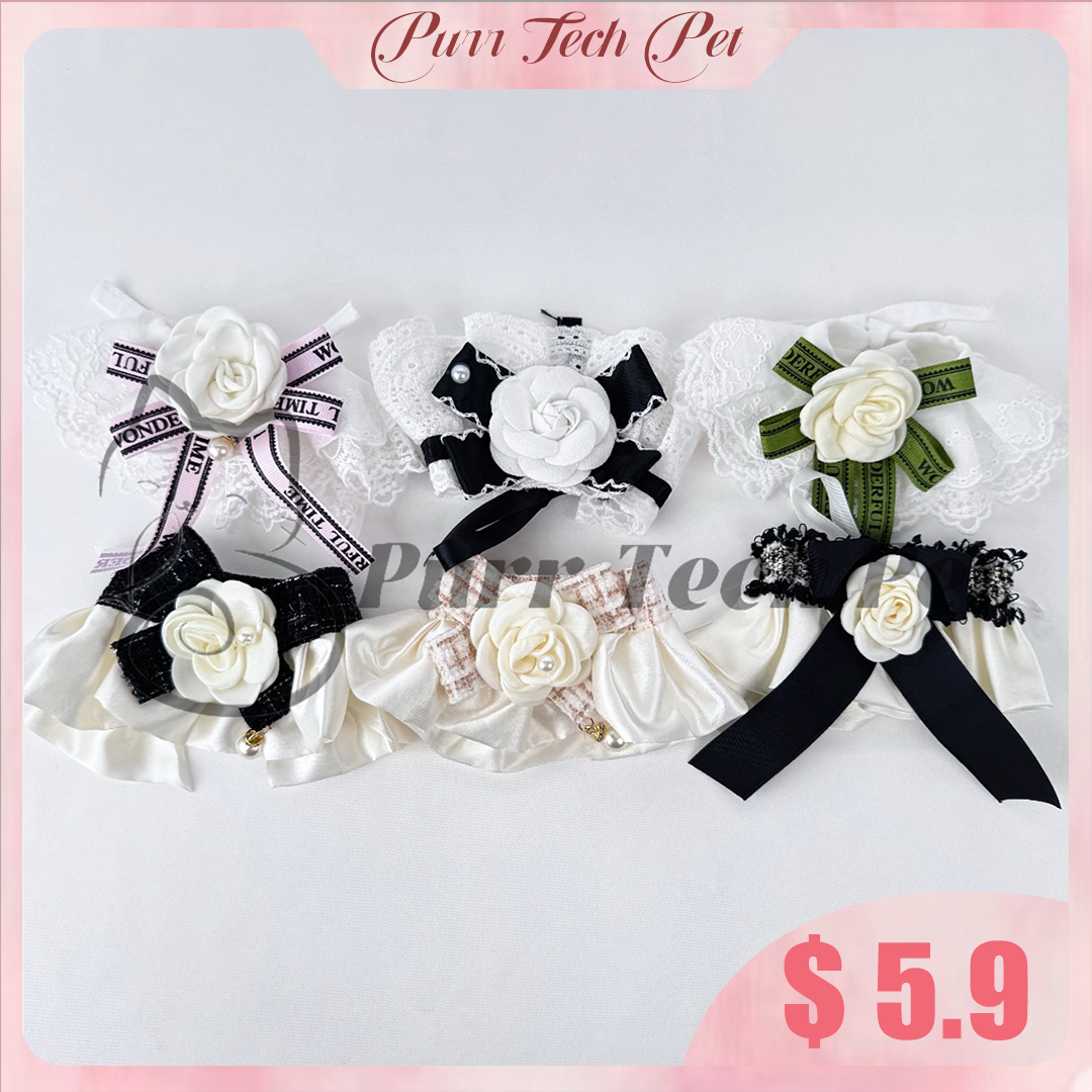 Purrtechpet Pet Cats and Dogs Scarf Princess Style