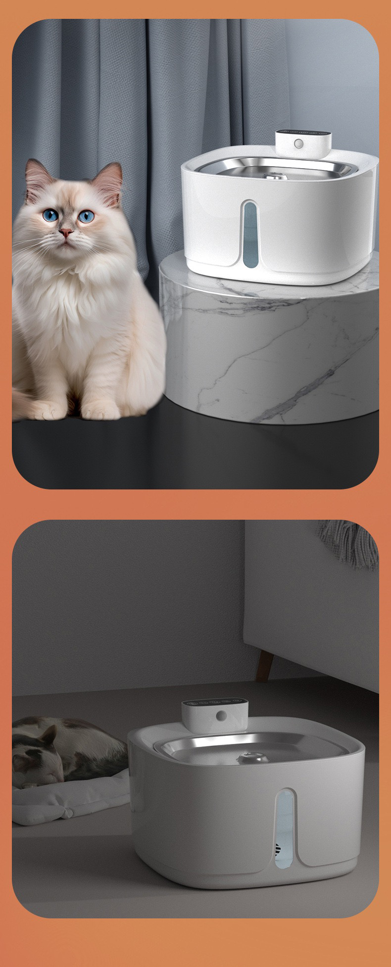 Purrtechpet Pet Cats and Dogs Automatic Water Feeder